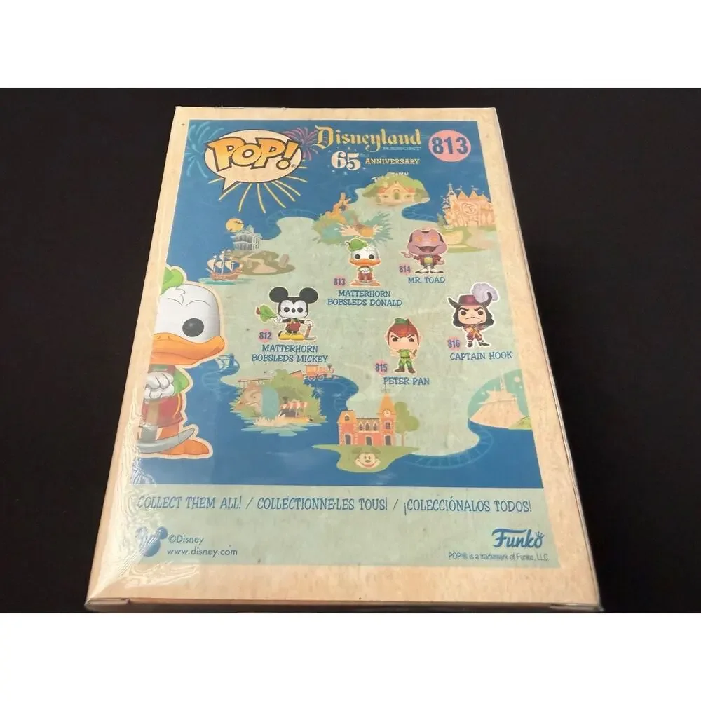 Funko Pop Disneyland 65th Matterhorn Bobsleds Donald 813 Disney Vinyl New